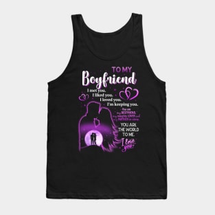 To my Boy Friend Couple Tank Top